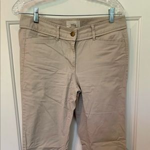 Tan LOFT marissa barely boot pants